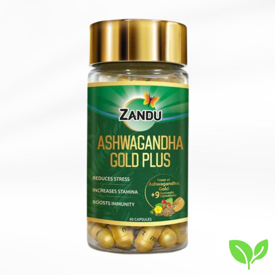 Zandu Ashwagandha Gold Plus Capsule - Vedaraj